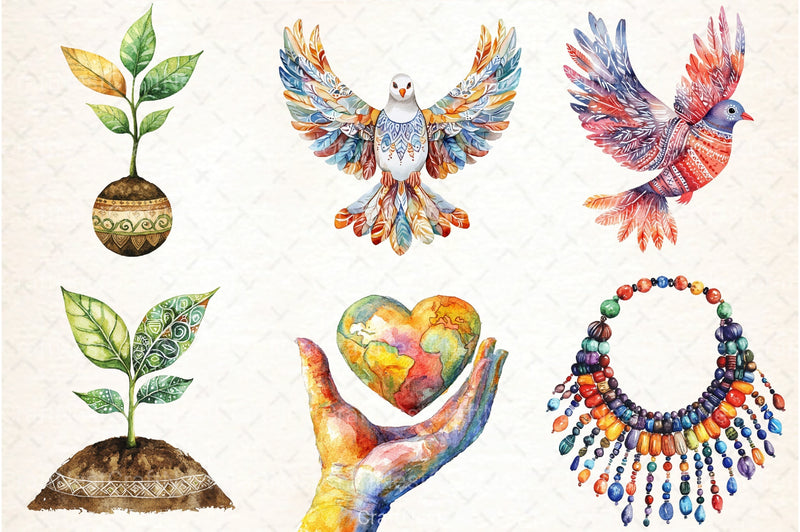 World Indigenous Peoples Day Clipart Bundle - CraftNest - Digital Crafting and Art