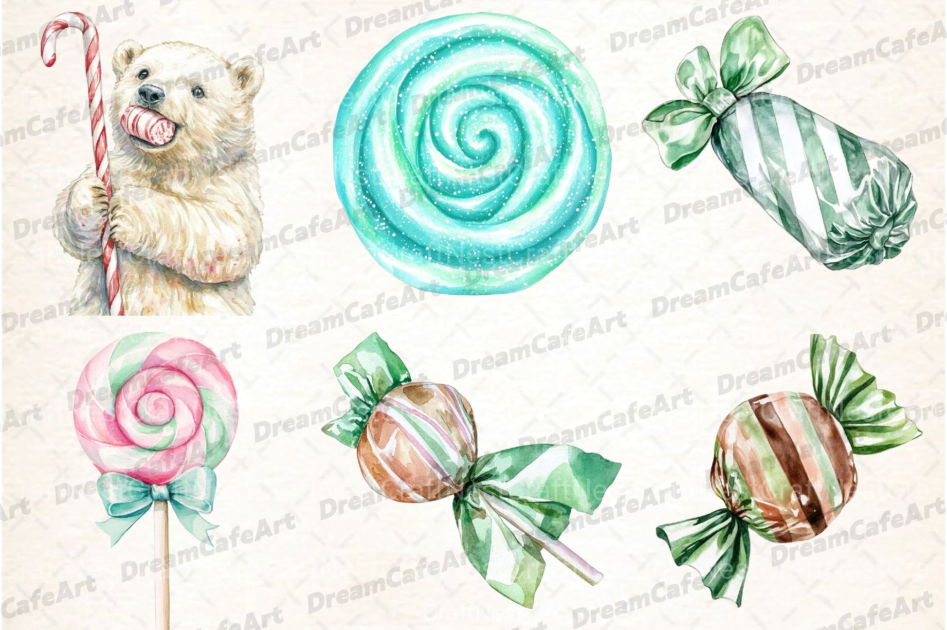 Christmas Candy Clipart Bundle - CraftNest - Digital Crafting and Art