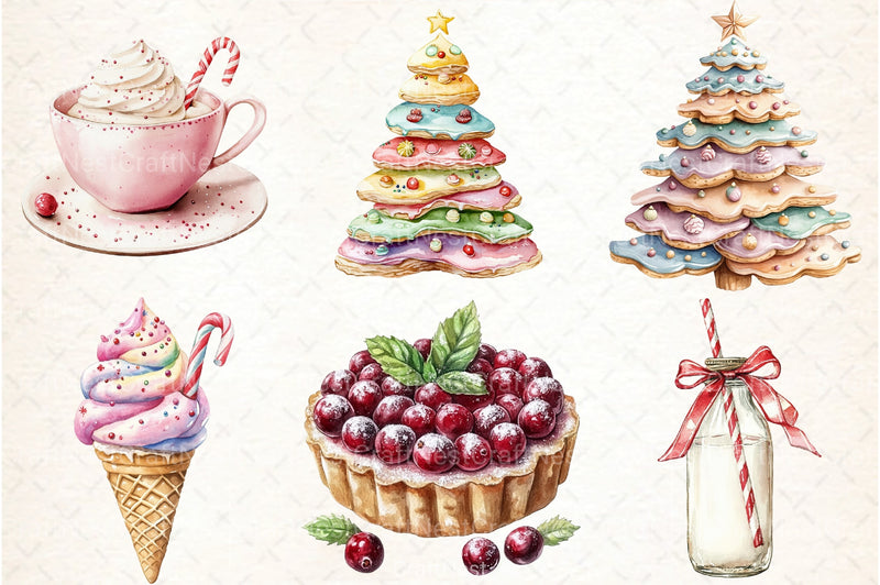Sweet Christmas Clipart Bundle 7 - CraftNest - Digital Crafting and Art