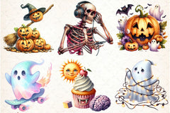Crazy Funny Halloween Clipart Bundle - CraftNest - Digital Crafting and Art