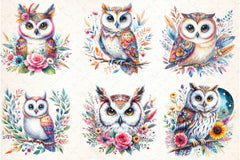 Bright Owl Clipart Bundle 6 - CraftNest - Digital Crafting and Art