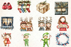 Christmas Family Clipart Bundle 2 - CraftNest - Digital Crafting and Art