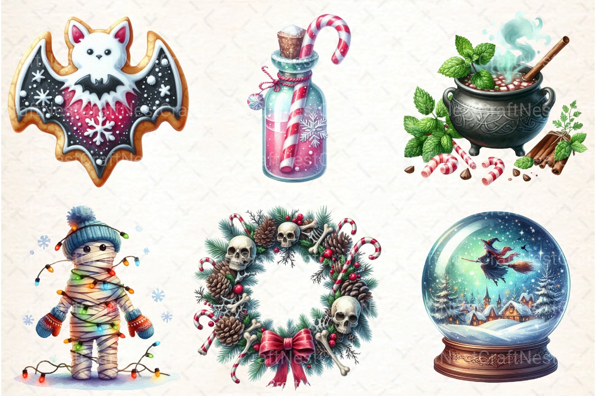 Halloween & Winter Clipart Bundle - CraftNest - Digital Crafting and Art