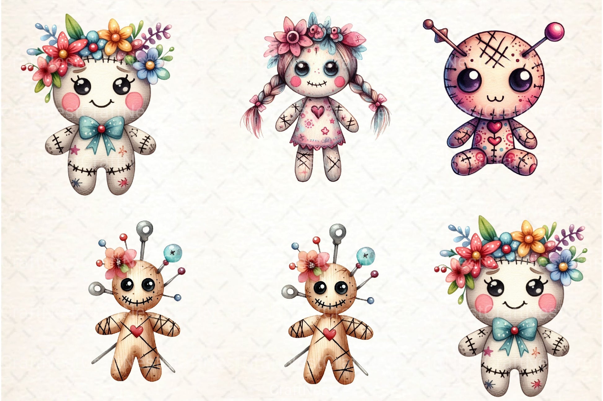 Voodoo Doll Clipart Bundle - CraftNest - Digital Crafting and Art
