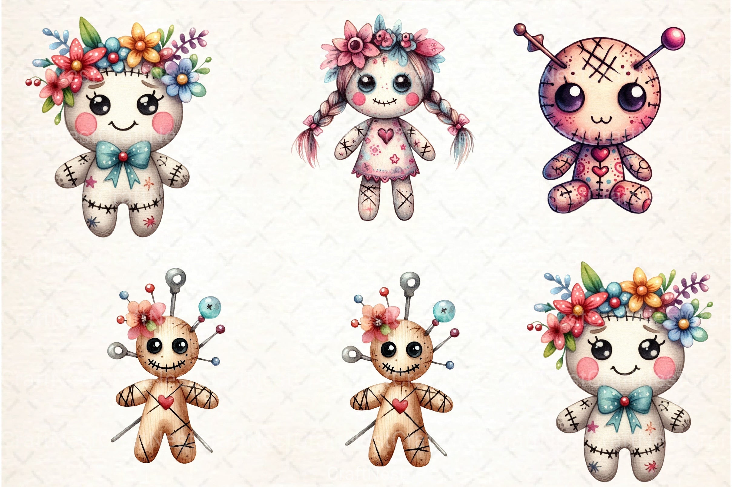Voodoo Doll Clipart Bundle - CraftNest - Digital Crafting and Art
