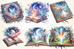 Beautiful Fantasy Book Clipart Bundle - CraftNest - Digital Crafting and Art