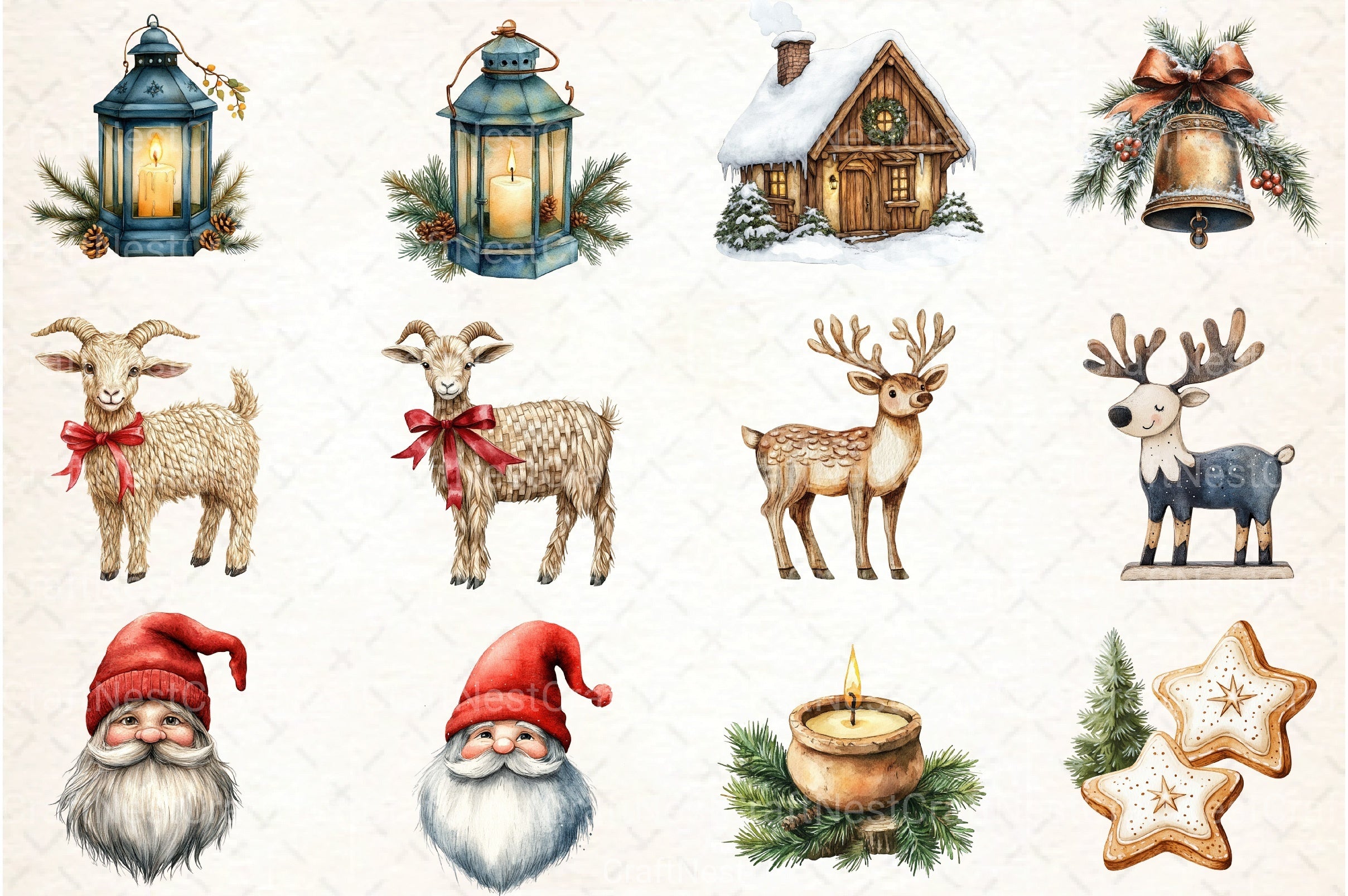 Baby's First Christmas Festive Clipart Bundle - CraftNest - Digital Crafting and Art