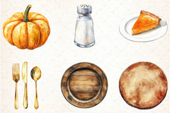 Thanksgiving Table Setting Clipart Bundle - CraftNest - Digital Crafting and Art
