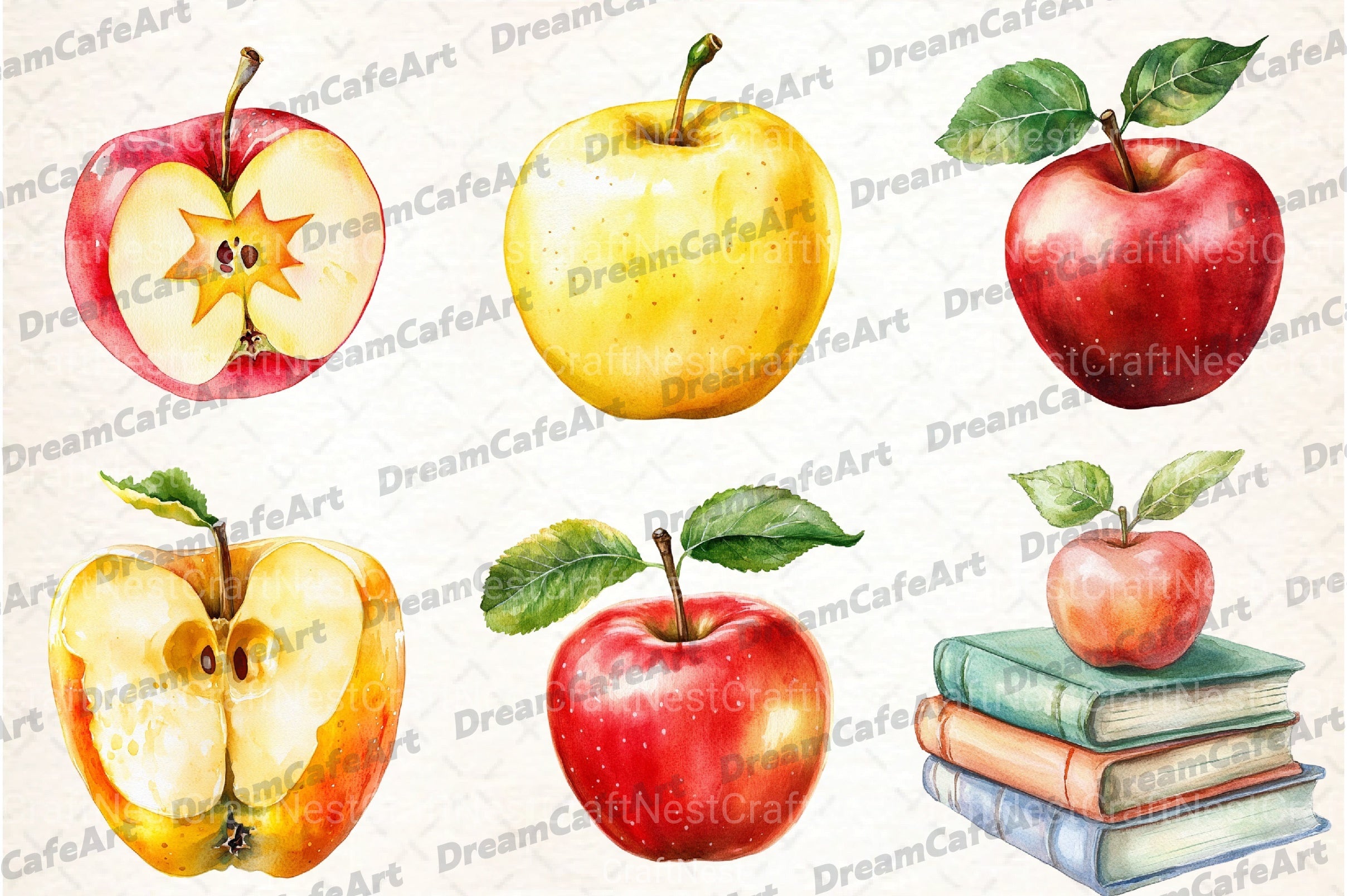 Apple Clipart Bundle - CraftNest - Digital Crafting and Art