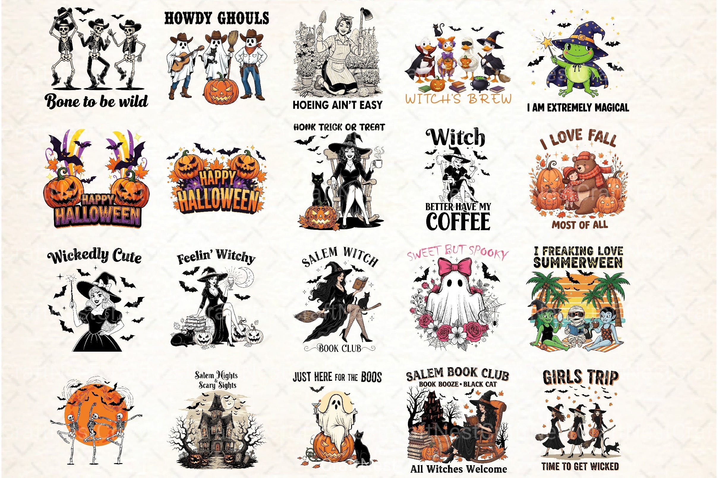 Halloween Clipart Bundle 24 - CraftNest - Digital Crafting and Art