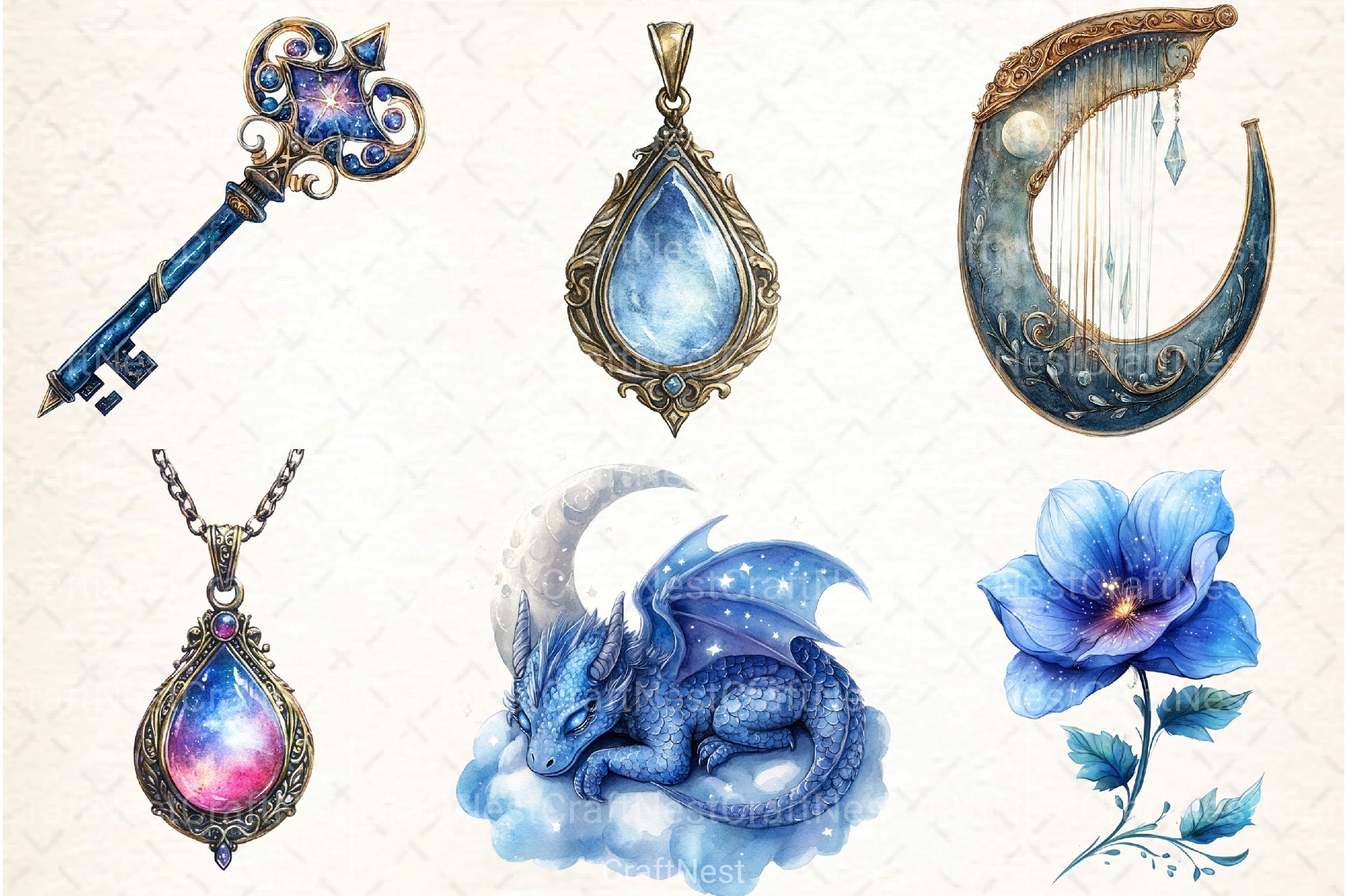 Enchanted Night Court Clipart Bundle - CraftNest - Digital Crafting and Art