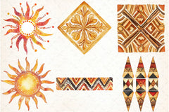 Indigenous Tribal Motifs Clipart Bundle - CraftNest - Digital Crafting and Art