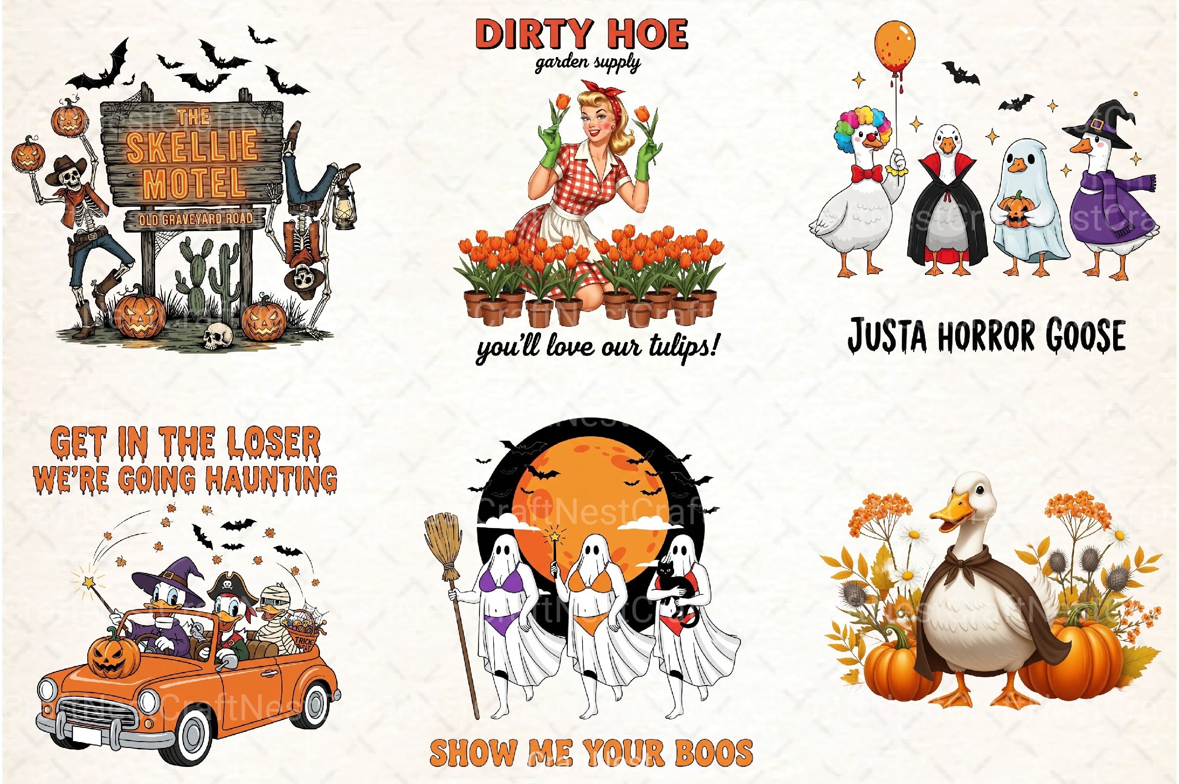Vintage Halloween Clipart Bundle 111 - CraftNest - Digital Crafting and Art