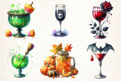 Halloween Drinks Clipart Bundle - CraftNest - Digital Crafting and Art