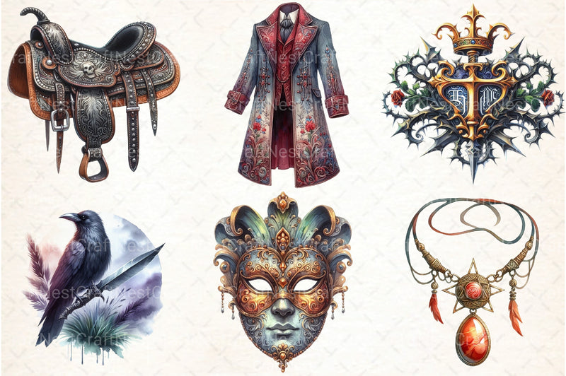 Ataman Gothic Clipart Bundle - CraftNest - Digital Crafting and Art
