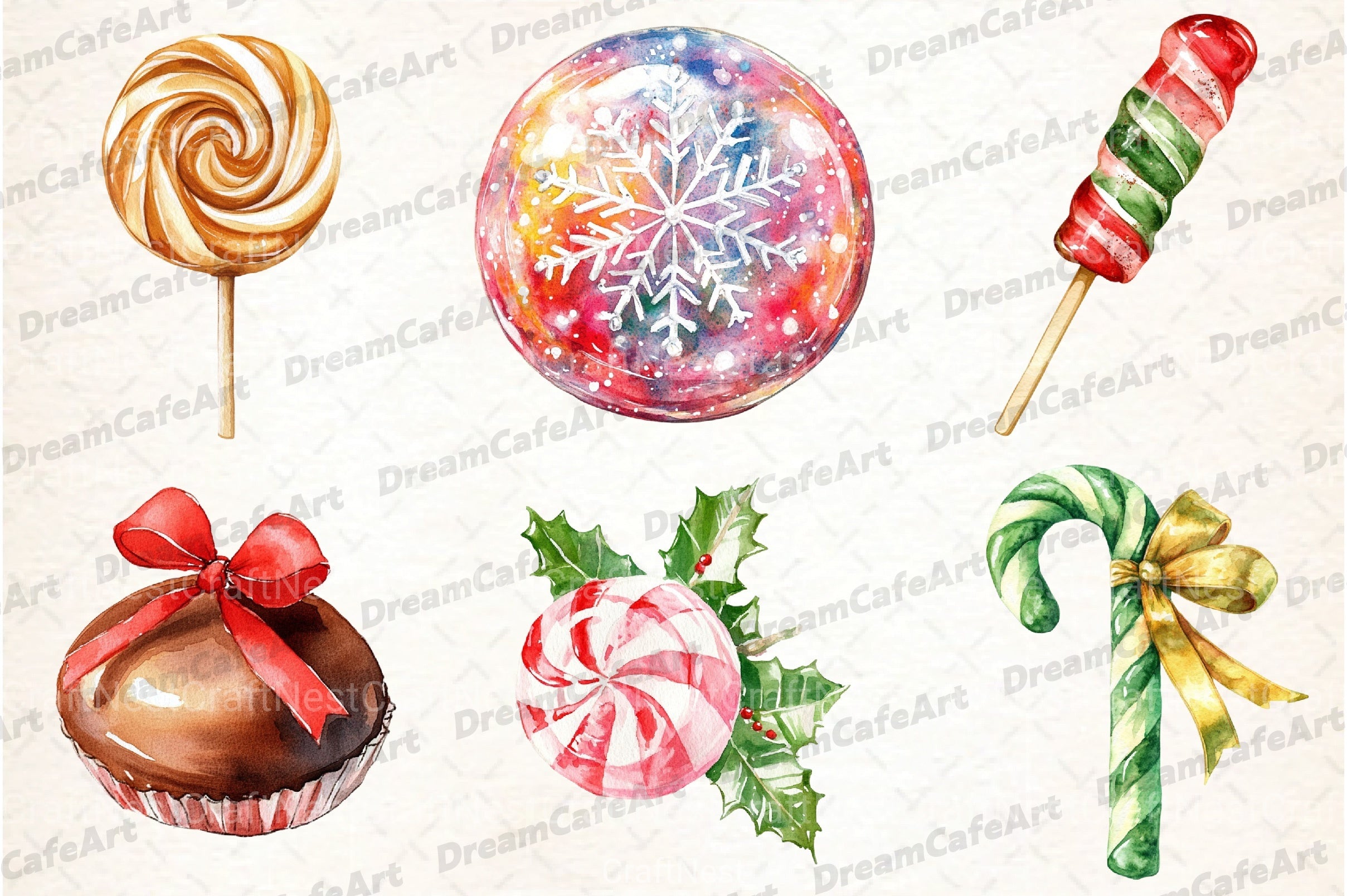 Christmas Candy Clipart Bundle - CraftNest - Digital Crafting and Art