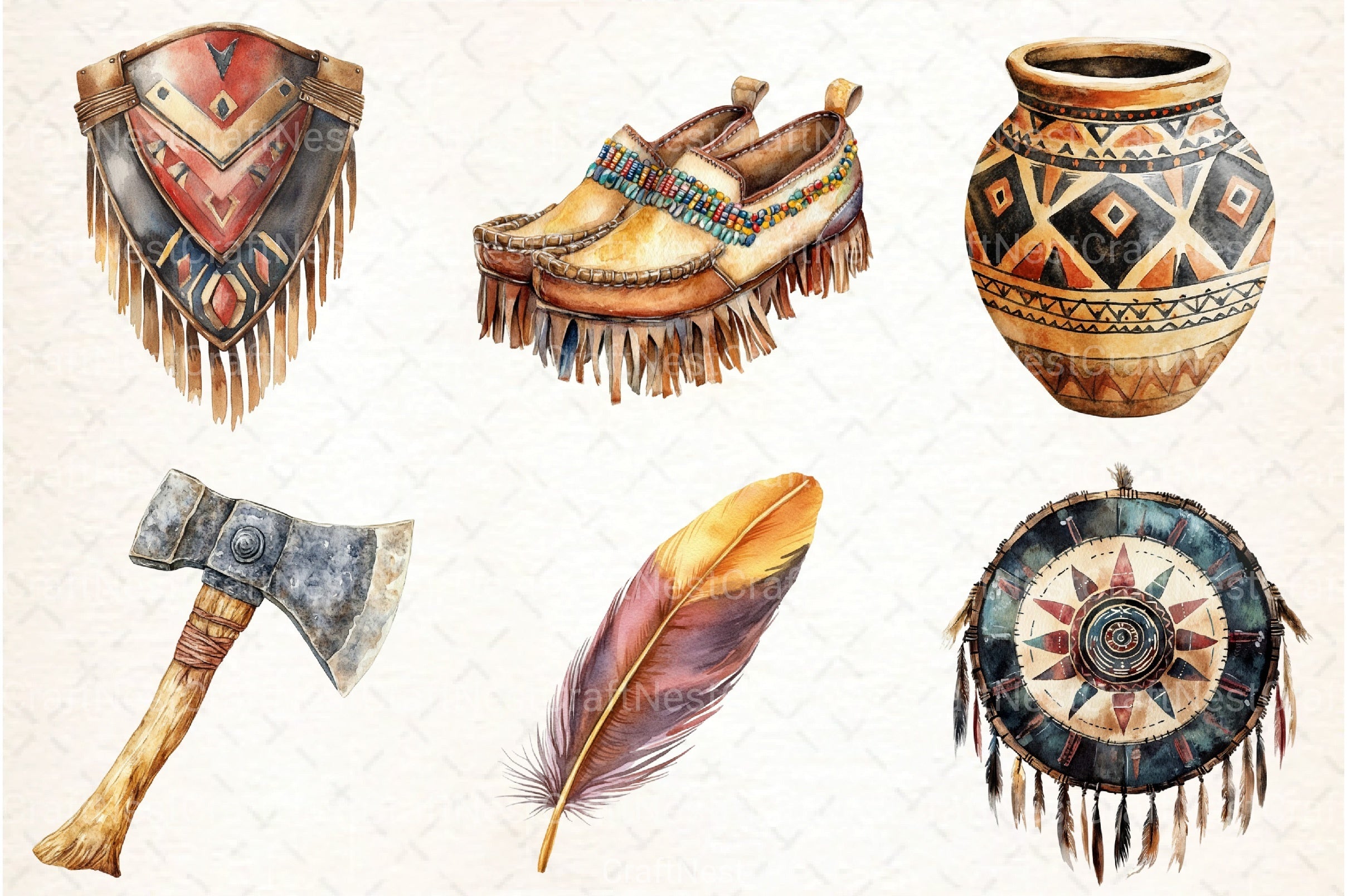 Native Culture Clipart Bundle - CraftNest - Digital Crafting and Art