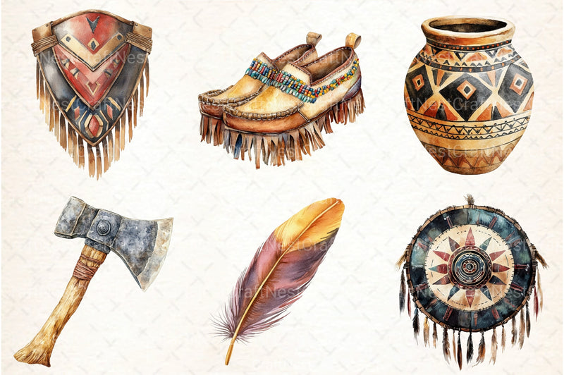 Native Culture Clipart Bundle - CraftNest - Digital Crafting and Art