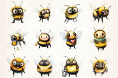 Bumblebee Clipart Bundle - CraftNest - Digital Crafting and Art