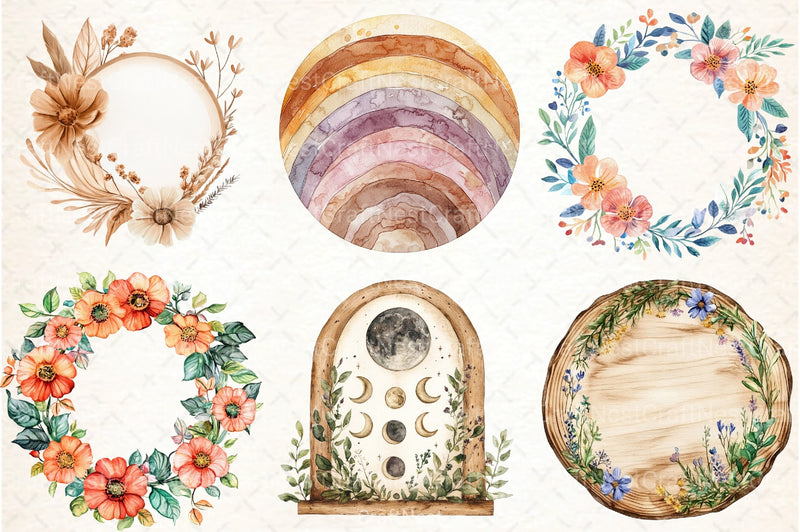 Baby Monthly Milestones Clipart Bundle - CraftNest - Digital Crafting and Art