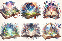 Beautiful Fantasy Book Clipart Bundle - CraftNest - Digital Crafting and Art