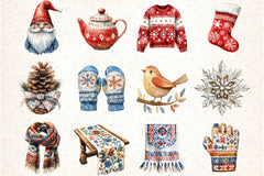 Nordic Christmas Clipart Bundle - CraftNest - Digital Crafting and Art
