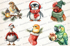 Christmas Birds Clipart Bundle 2 - CraftNest - Digital Crafting and Art