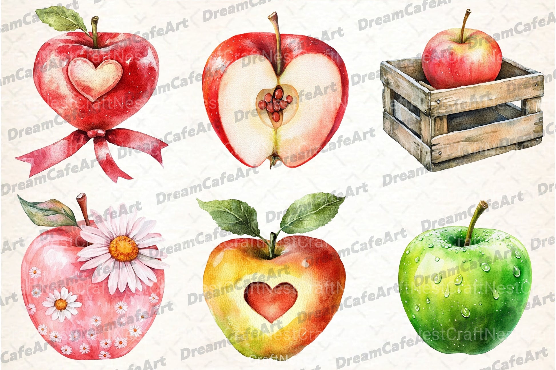 Apple Clipart Bundle - CraftNest - Digital Crafting and Art