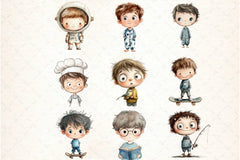 Just Boys Clipart Bundle - CraftNest - Digital Crafting and Art