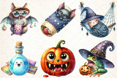 Crazy Funny Halloween Clipart Bundle - CraftNest - Digital Crafting and Art