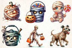 Halloween Mummy Clipart Bundle 99 - CraftNest - Digital Crafting and Art