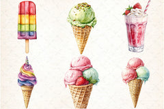 Ice Cream Shop Clipart Bundle - CraftNest - Digital Crafting and Art