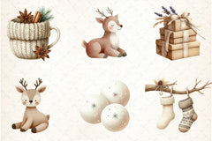Nordic Christmas Clipart Bundle - CraftNest - Digital Crafting and Art