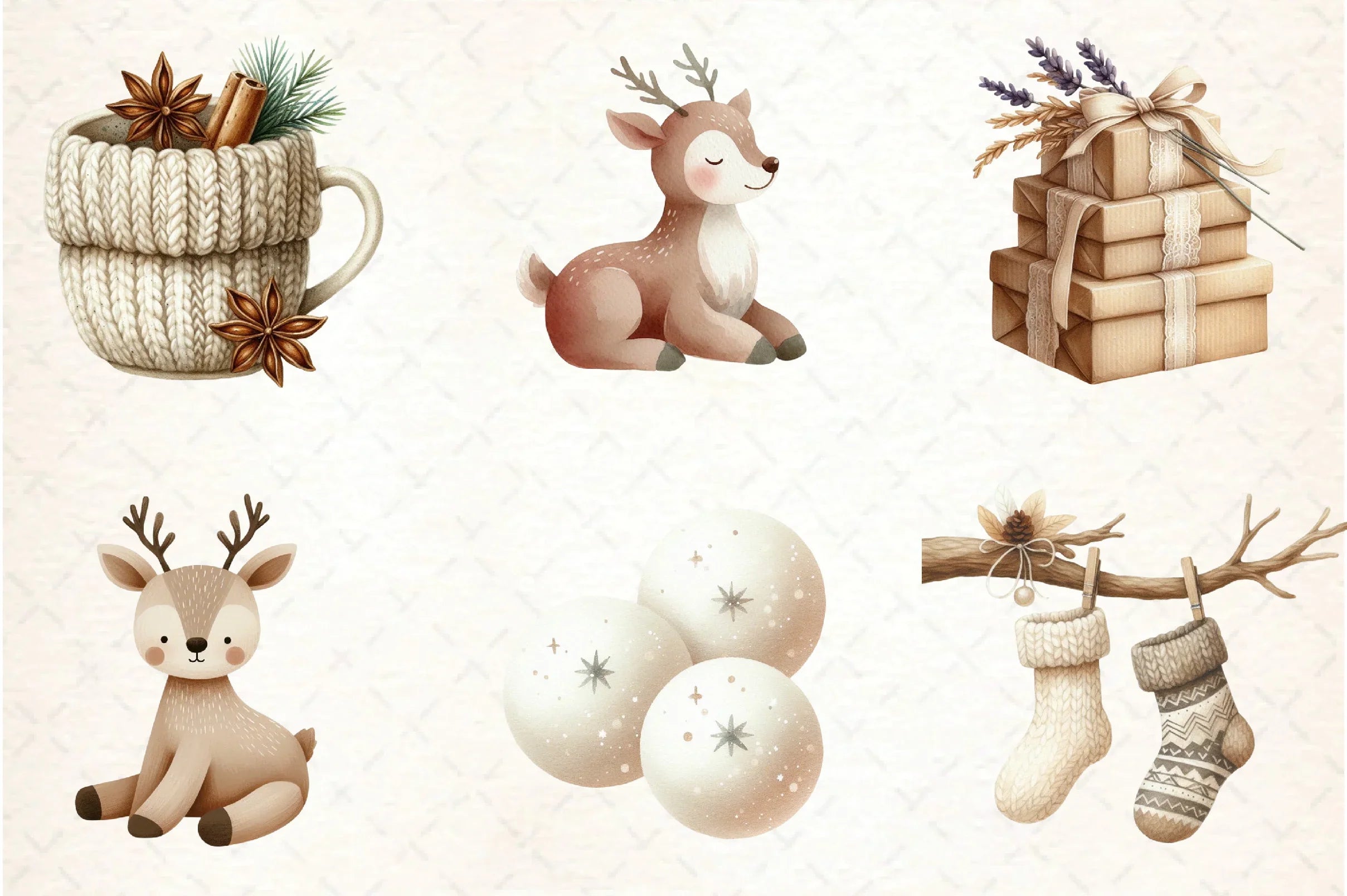Nordic Christmas Clipart Bundle - CraftNest - Digital Crafting and Art