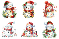 Christmas Cute Snowman Clipart Bundle 99 - CraftNest - Digital Crafting and Art