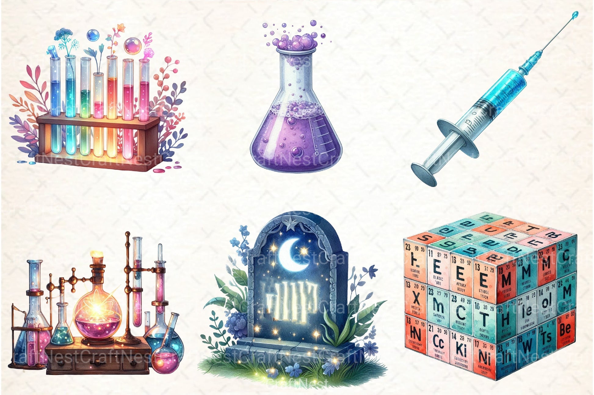 Science Lab Clipart Bundle - CraftNest - Digital Crafting and Art