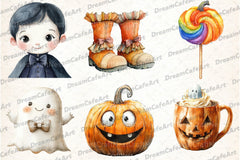 Hand Drawn Cute Halloween Clipart Bundle - CraftNest - Digital Crafting and Art