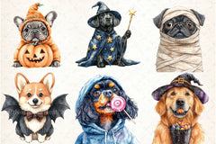 Halloween Dog Clipart Bundle 44 - CraftNest - Digital Crafting and Art