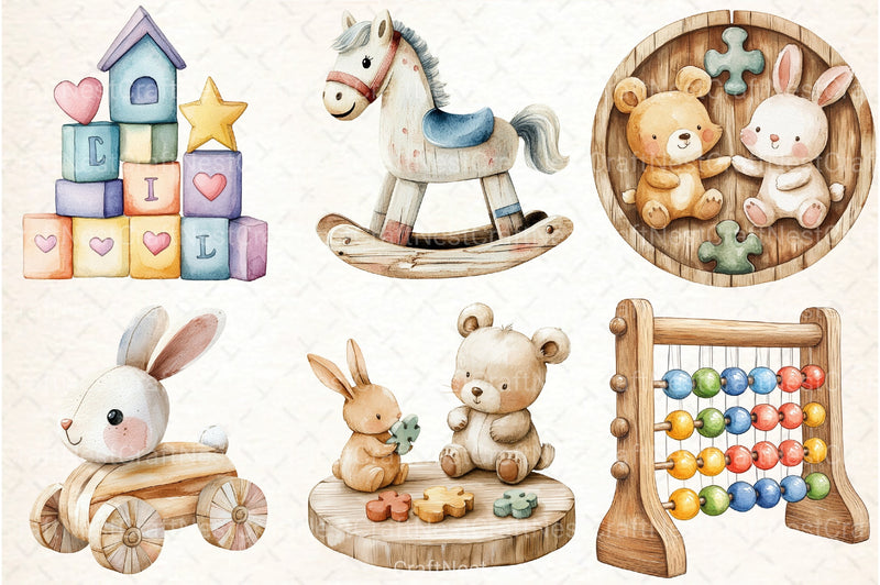 Playroom Decor Clipart Bundle - CraftNest - Digital Crafting and Art
