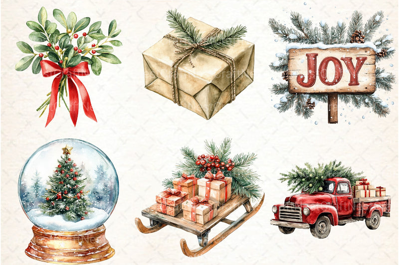 Christmas Decor Clipart Bundle - CraftNest - Digital Crafting and Art