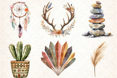 Boho Tribal Elements Clipart Bundle 4 - CraftNest - Digital Crafting and Art