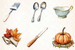 Thanksgiving Table Setting Clipart Bundle - CraftNest - Digital Crafting and Art