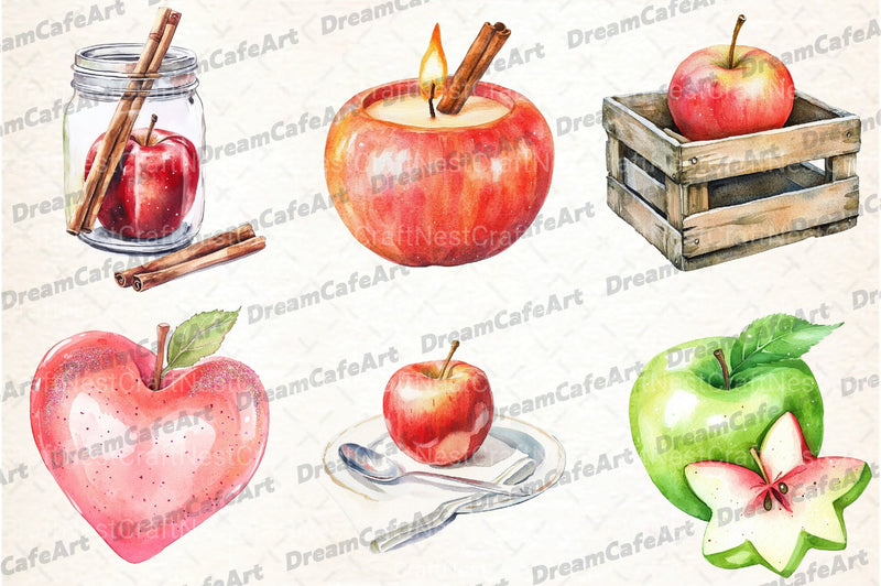 Apple Clipart Bundle - CraftNest - Digital Crafting and Art