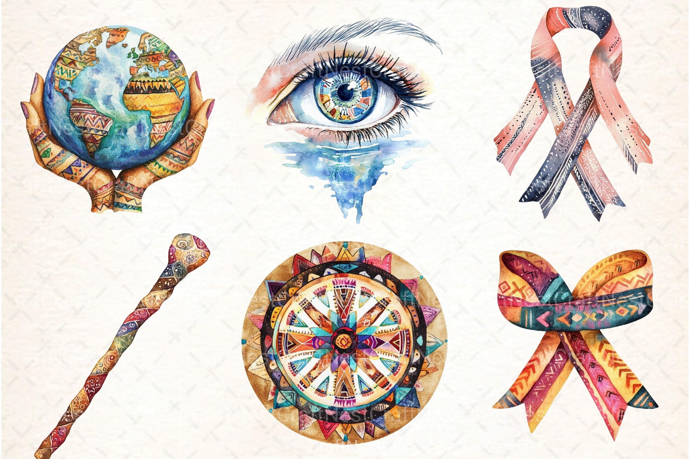 World Indigenous Peoples Day Clipart Bundle - CraftNest - Digital Crafting and Art