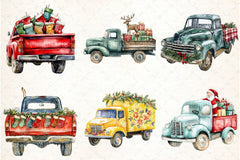 Christmas Truck Clipart Bundle 99 - CraftNest - Digital Crafting and Art