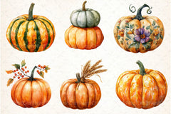Pumpkin Patch Thanksgiving Clipart Bundle - CraftNest - Digital Crafting and Art