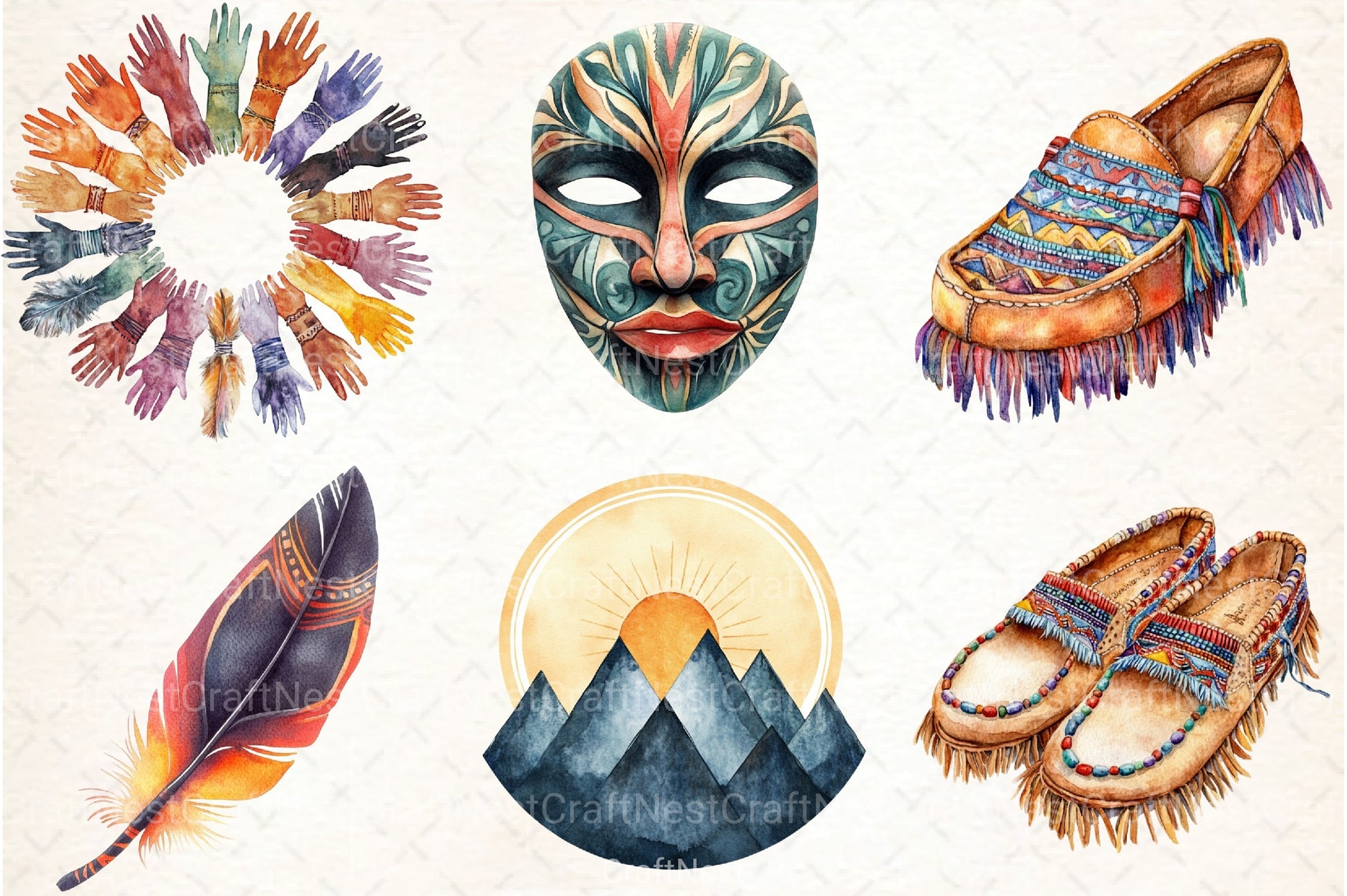 Happy Indigenous Day T-Shirt Design Bundle - CraftNest - Digital Crafting and Art