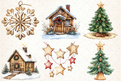 Woodland Christmas Clipart Bundle - CraftNest - Digital Crafting and Art