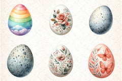Watercolor Eggs Clipart Bundle - CraftNest - Digital Crafting and Art