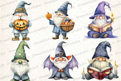 Halloween Gnome Clipart Bundle 24 - CraftNest - Digital Crafting and Art